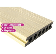 Terrassendiele mit 360-Grad-Schutzschicht, UV-stabil und pflegeleicht
