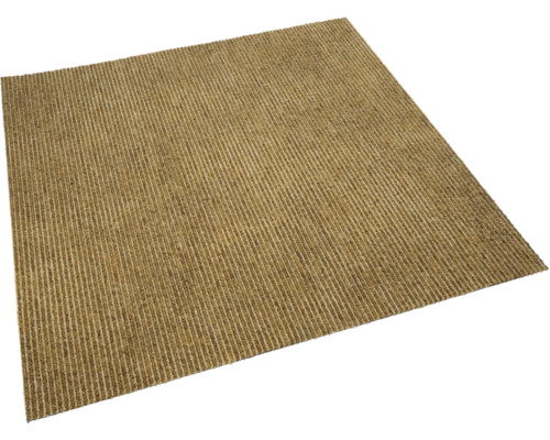 Quadratischer Teppich mit Rippenstruktur