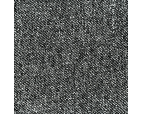 Nahaufnahme eines grauen Teppichs mit Melange-Optik