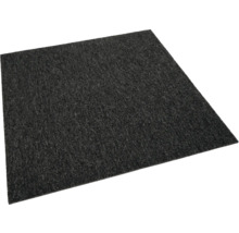 Schwarze Teppichfliese