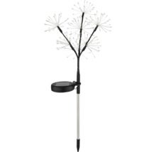 Solarleuchte in Form einer Kugelblume mit Erdspieß