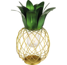 Dekorative Ananasleuchte mit Metallgestell und Glühbirne