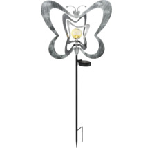 Gartenstecker mit Schmetterling und Solarleuchte