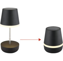 Solarleuchte, transformiert von Tischleuchte zu Bodeneinheit