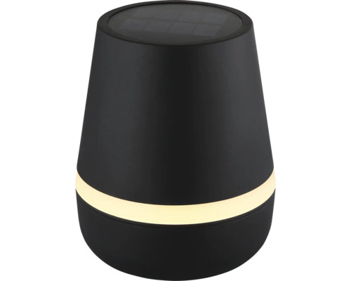 Schwarze Solarleuchte für den Aussenbereich