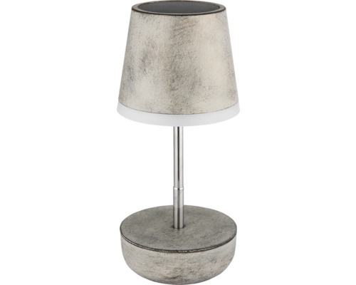 Dekorative Tischleuchte mit Lampenschirm und Metallsockel