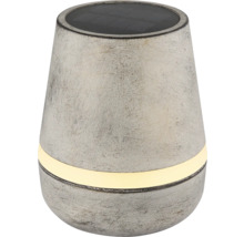 Solarleuchte in Kegelform mit umlaufendem Leuchtband