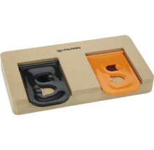 Intelligenzspielzeug für Hunde aus Holz mit zwei Schiebern