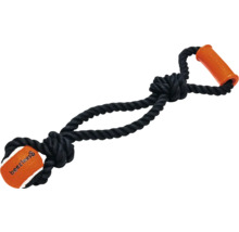 Hundespielzeug aus Seil mit Ball und Griff