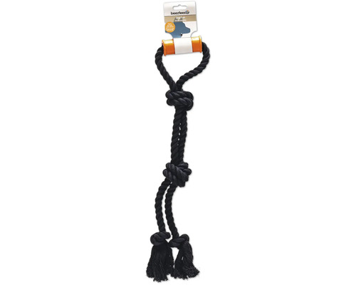 Hundespielzeug aus Baumwollseil mit Knoten und Fransen