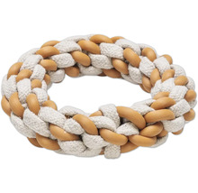 Hundespielzeug Ring aus Seil und Kunststoff