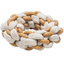 Geflochtener Hundespielzeugring aus Seil und Gummi