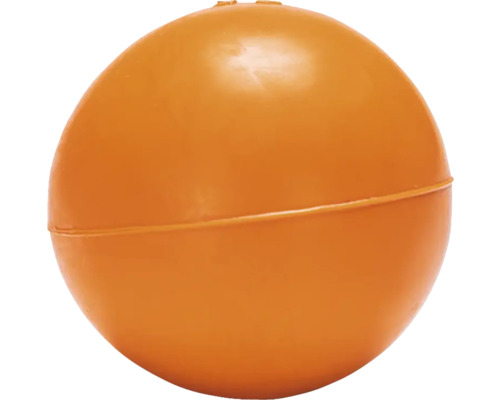 Orangefarbene Spielplatzkugel aus Kunststoff