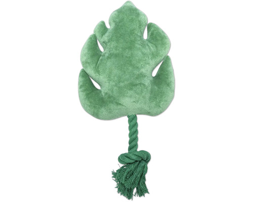 Hundespielzeug in Form eines Blattes mit Seil