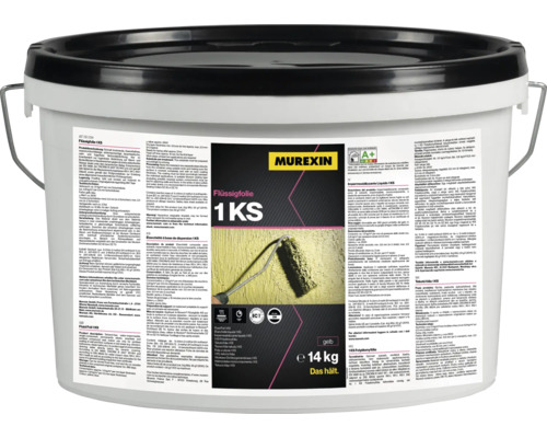 Flüssigfolie 1KS Murexin 14kg Murexin Flüssigfolie 1KS im Eimer, gebrauchsfertige Dichtungsmasse
