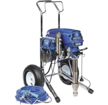 Farbspritzgerät auf Wagen mit Schlauch und Spritzpistole