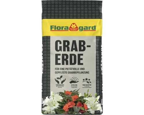 Floragard Graberde Sack für pietätvolle Grabbepflanzung