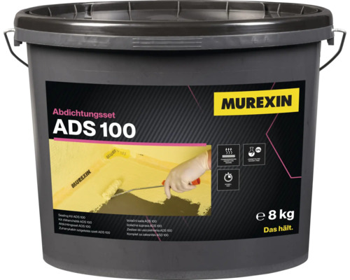 Murexin Abdichtungsset ADS 100 in einem grauen Eimer