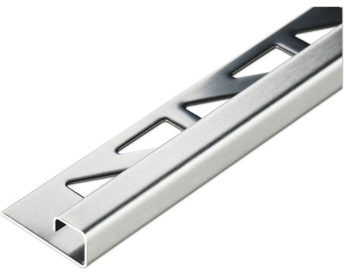 Abschlussprofil Akkit edelstahl gebürstet 300 cm 11 mm Fliesenprofil aus Metall