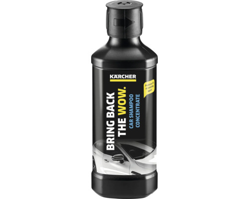 Kärcher Autoshampoo-Konzentrat in einer schwarzen Flasche