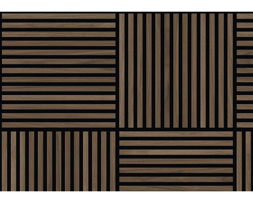 Holzpaneel mit geradlinigem Design für Wand und Decke