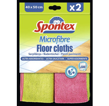Spontex Microfaser Bodentücher, 40 x 50 cm, 2er-Pack