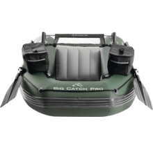 Angelboot mit Paddel und Taschen