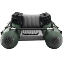 Aufblasbares Angelboot mit Paddeln, Sitz und Taschen