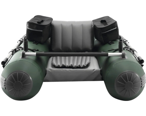 Aufblasbares Angelboot mit Paddeln, Sitz und Taschen