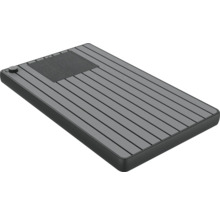 Graue Massagetischauflage mit Liegefläche