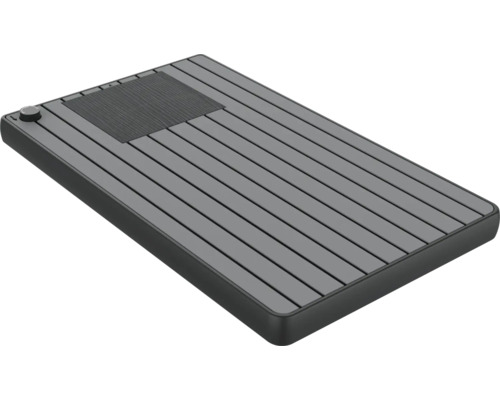 Graue Massagetischauflage mit Liegefläche