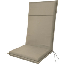 Hochlehner-Auflage mit Bindebändern zur Befestigung an Gartenstühlen