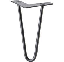 Tischbein aus Metall mit Haarnadeldesign