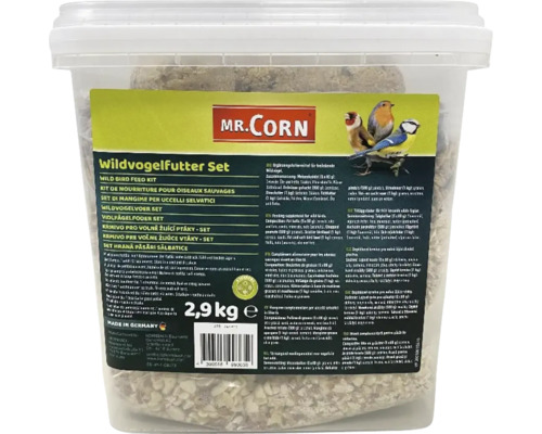Wildvogelfutter Set im Eimer mit 2,9 Kilogramm Inhalt