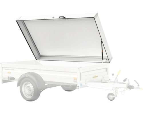 Humbaur Anhänger mit geöffnetem Deckel