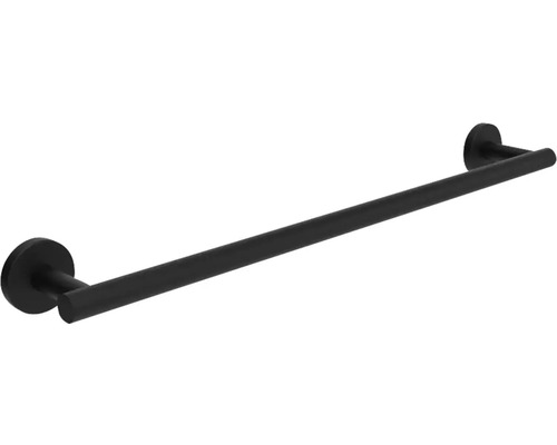Schwarzer Handtuchhalter zur Wandmontage