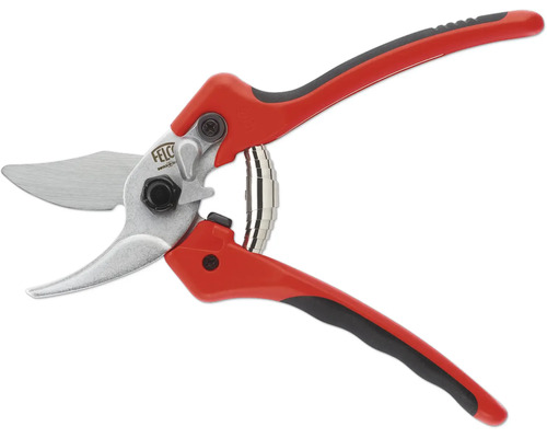 FELCO Gartenschere 171 M Bypass Gartenschere mit rotem Griff und Stahlklingen