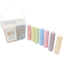 Eimer mit 15 Stück farbiger Kreide