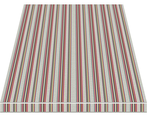 Blick auf eine Tischdecke mit Streifenmuster