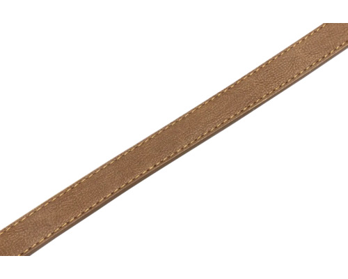 Brauner Lederriemen mit Naht