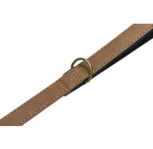 Hundeleine aus Leder mit Metallring