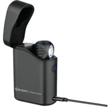 Olight Logo Taschenlampe mit kabelloser Ladestation