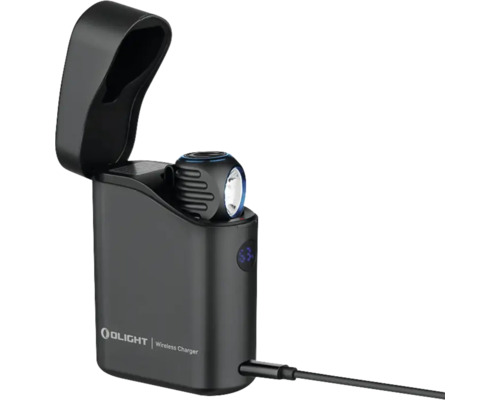 Olight Logo Taschenlampe mit kabelloser Ladestation