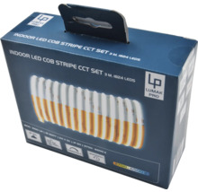 Verpackung einer LED COB Stripe CCT Set Innenleuchte von Lumak Pro, 3 Meter lang, 1824 LEDs