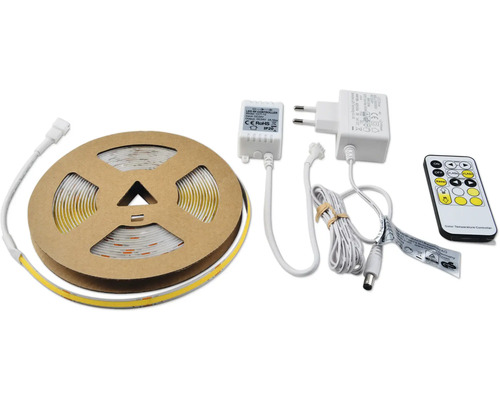 LED Band Lumakpro CCT 230/24 V IP 20, 5 m LED-Lichtband mit Trafo, Steuerung und Fernbedienung auf einer Spule