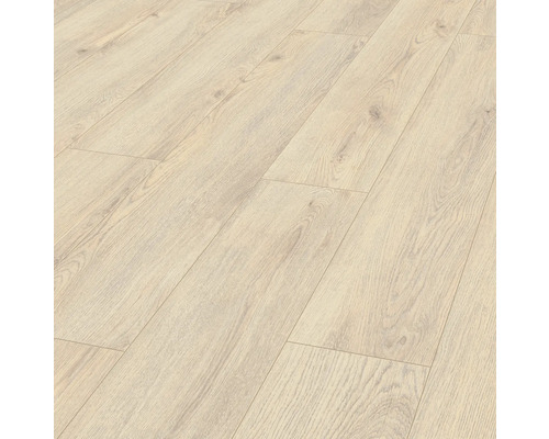 Swiss Krono Laminat Norfolk beige Eiche Landhausdiele 1375 x 188 x 12 mm Verlegter Laminatboden in Holzoptik