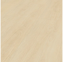 Nahaufnahme eines hellen Laminatbodens mit Holzstruktur
