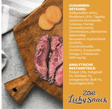 Zutaten und Nährwertangaben für Zoë Licky Snack