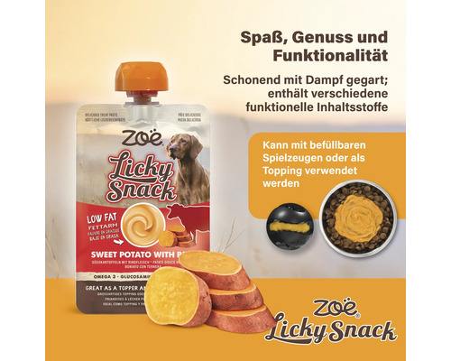Zoe Licky Snack Hundepaste Süßkartoffel mit Rindfleisch