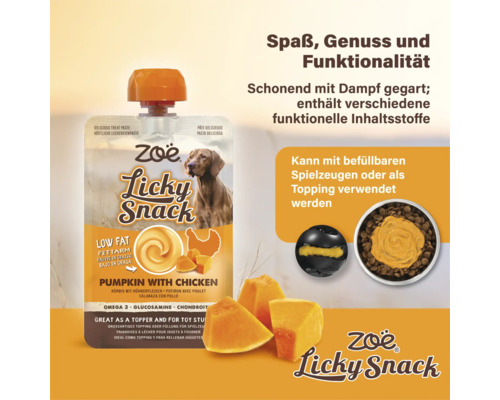 Zoë Licky Snack Kürbis mit Hühnchen Hundesnack